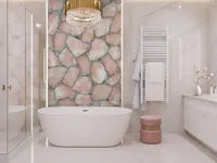 Кварц Quartz Pink With Silver